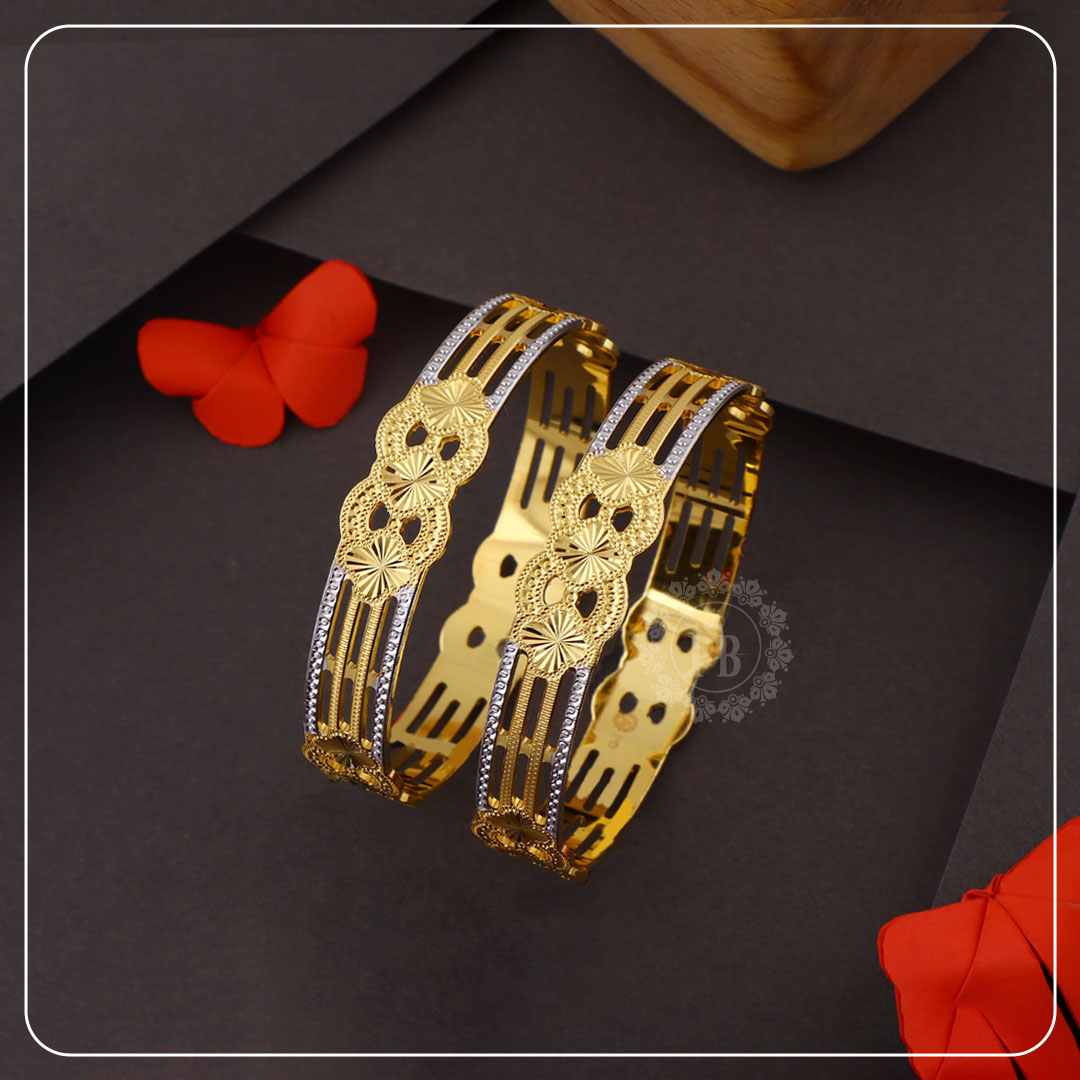 Regal Aura Temple Design Bangles	