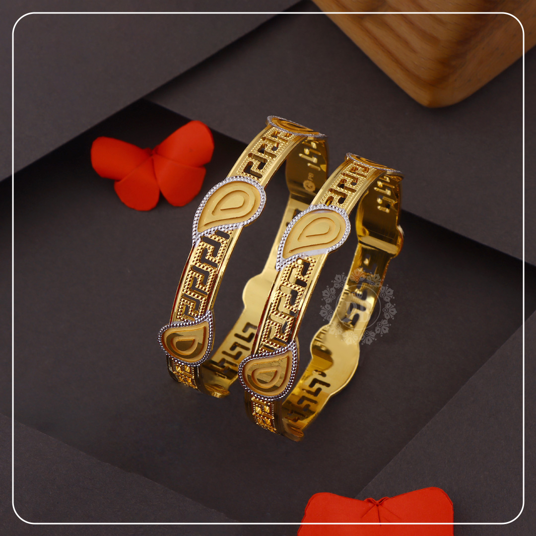 Lotus Mirage Gold Bangles	