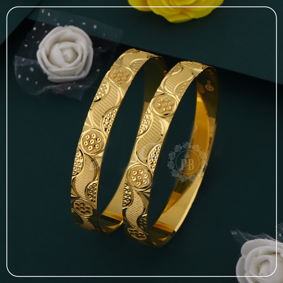 Radiant Lotus Bangles