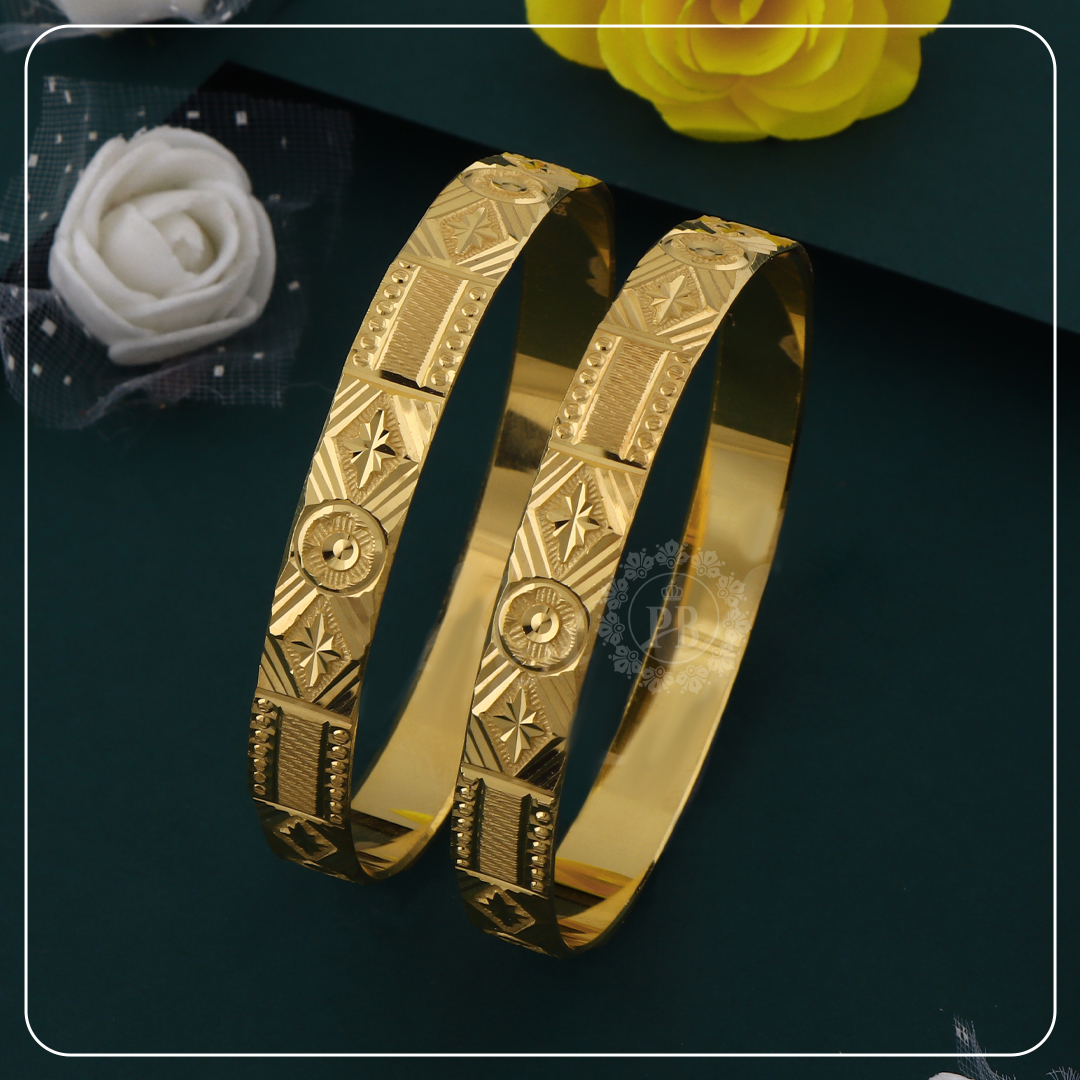 Shimmering Flora Bangles