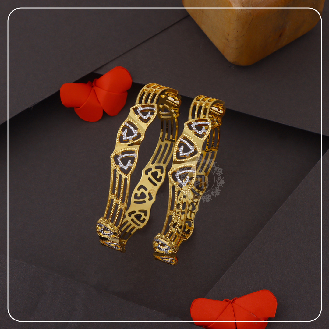 Golden Weave Traditional Bangles