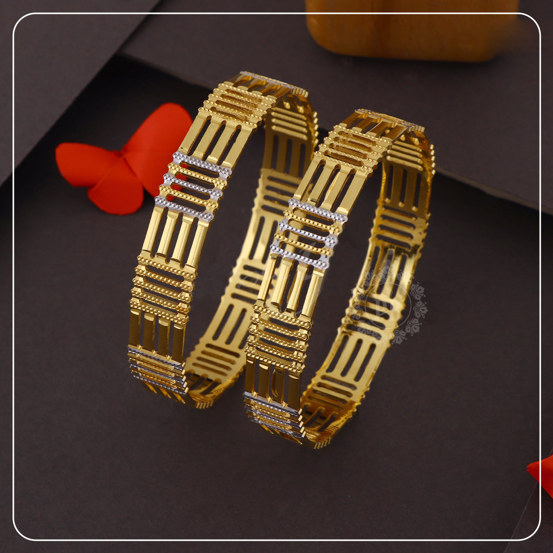 Opulent Shine Dual-Tone Bangles