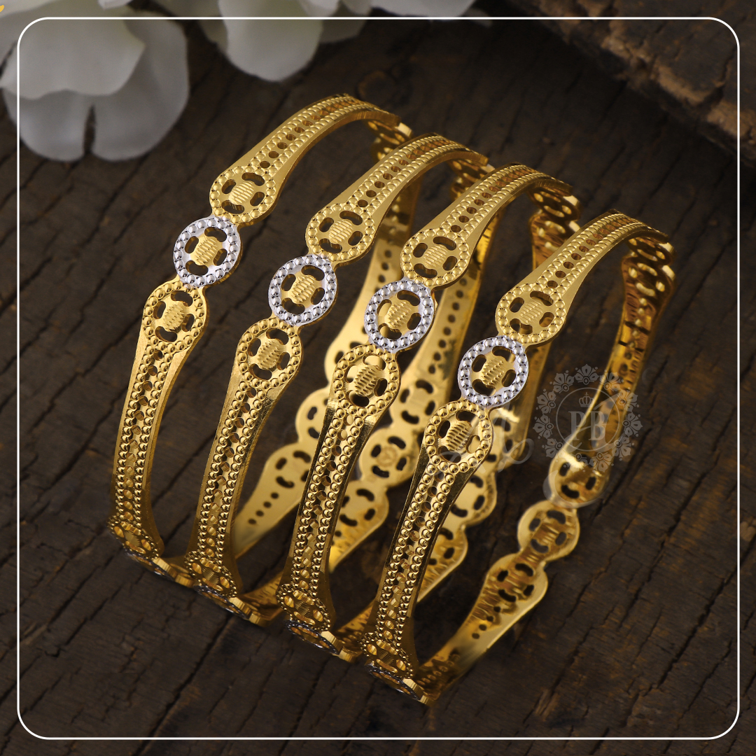 Aurelia Crown Dual-Tone Bangles