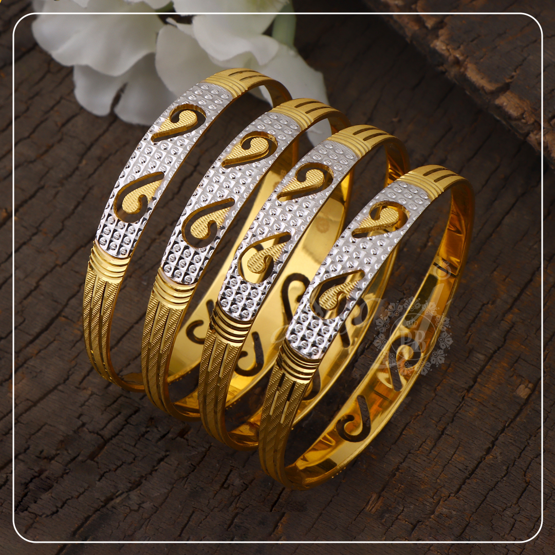 Imperial Charm Dual-Tone Bangles