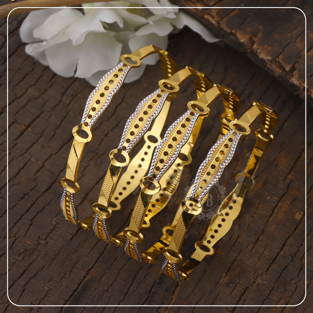 Timeless Aura Dual-Tone Bangles