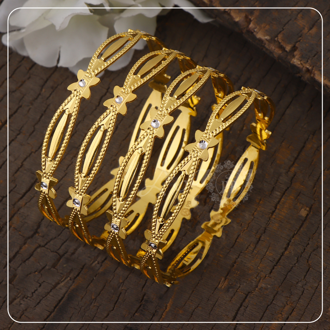  Golden Eclipse Dual-Tone Bangles