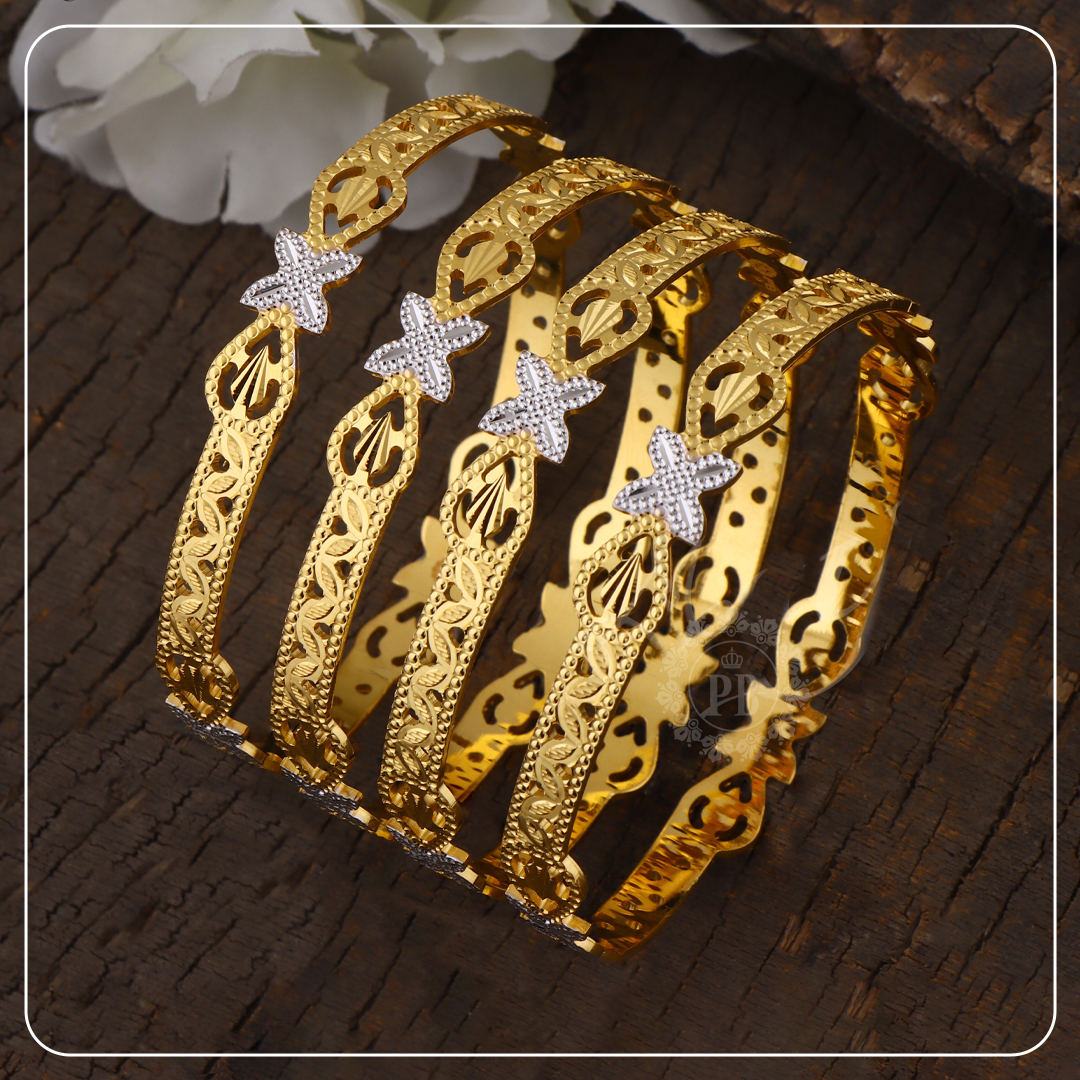 Gilded Halo Dual-Tone Bangles