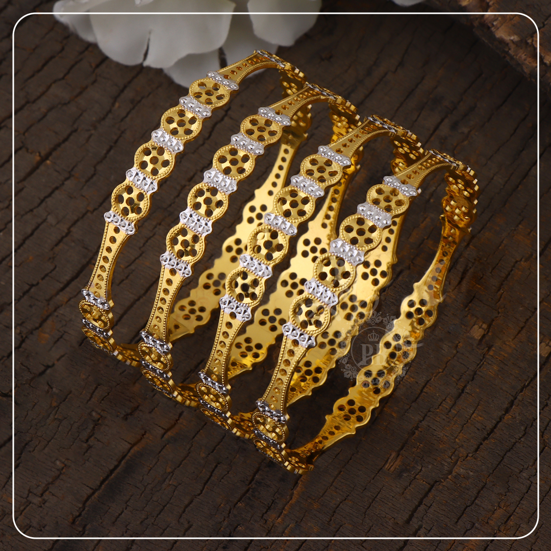 Golden Crest Dual-Tone Bangles