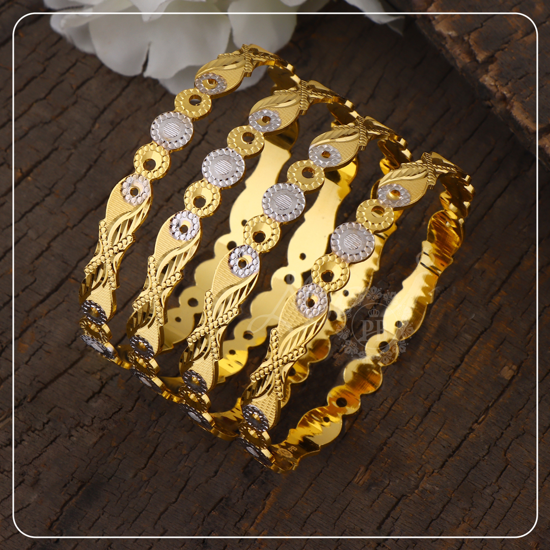 Starlit Harmony Gold Bangles