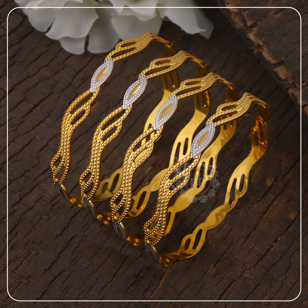 Celestia Loop Gold Bangles