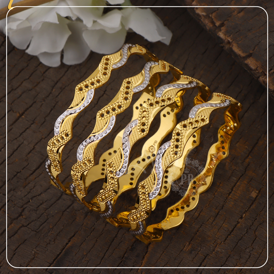 Solara Bloom Gold Bangles