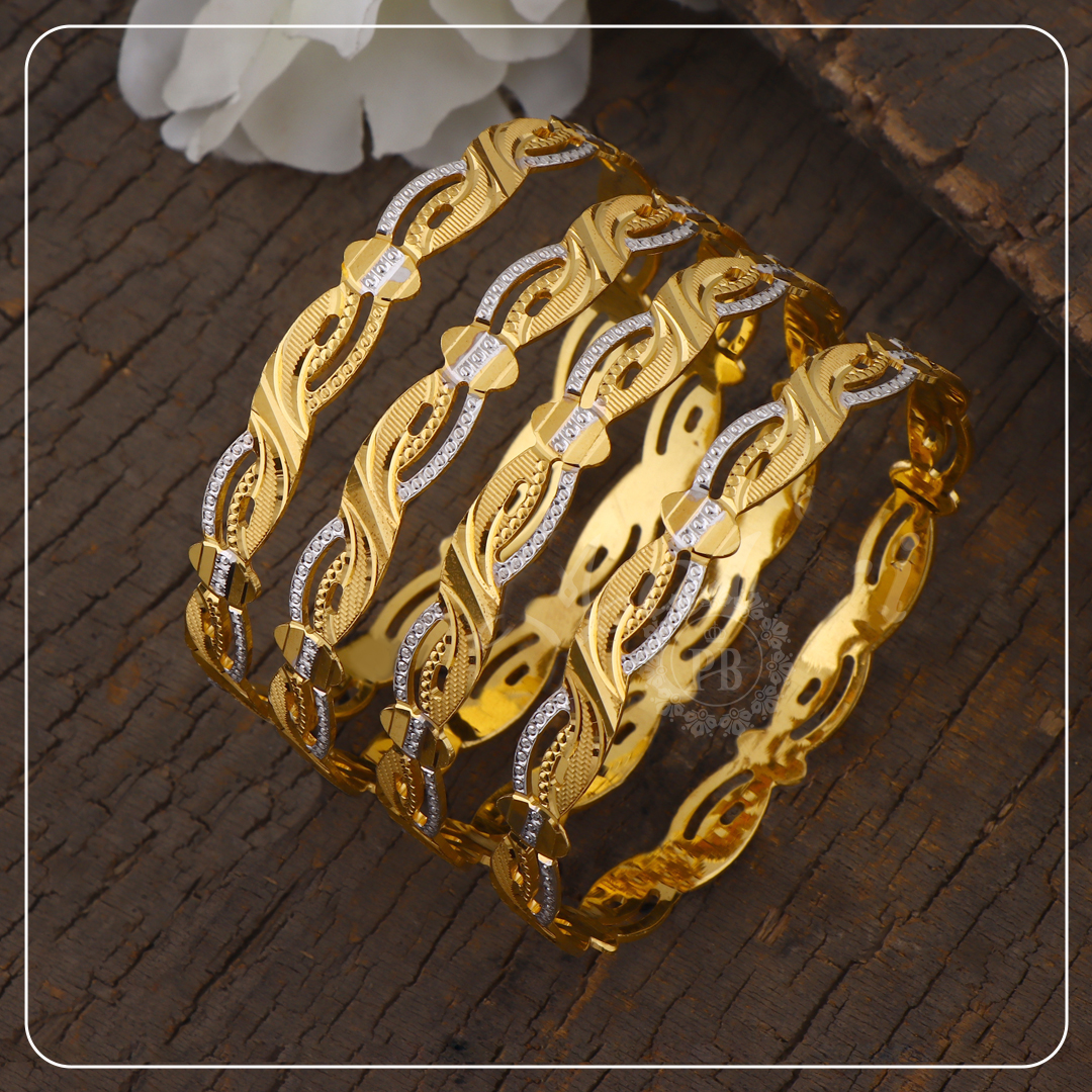 Viranika Vintage Gold Bangle Set