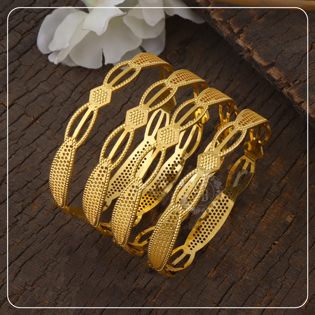 Vaidehi Antique Gold Bangles
