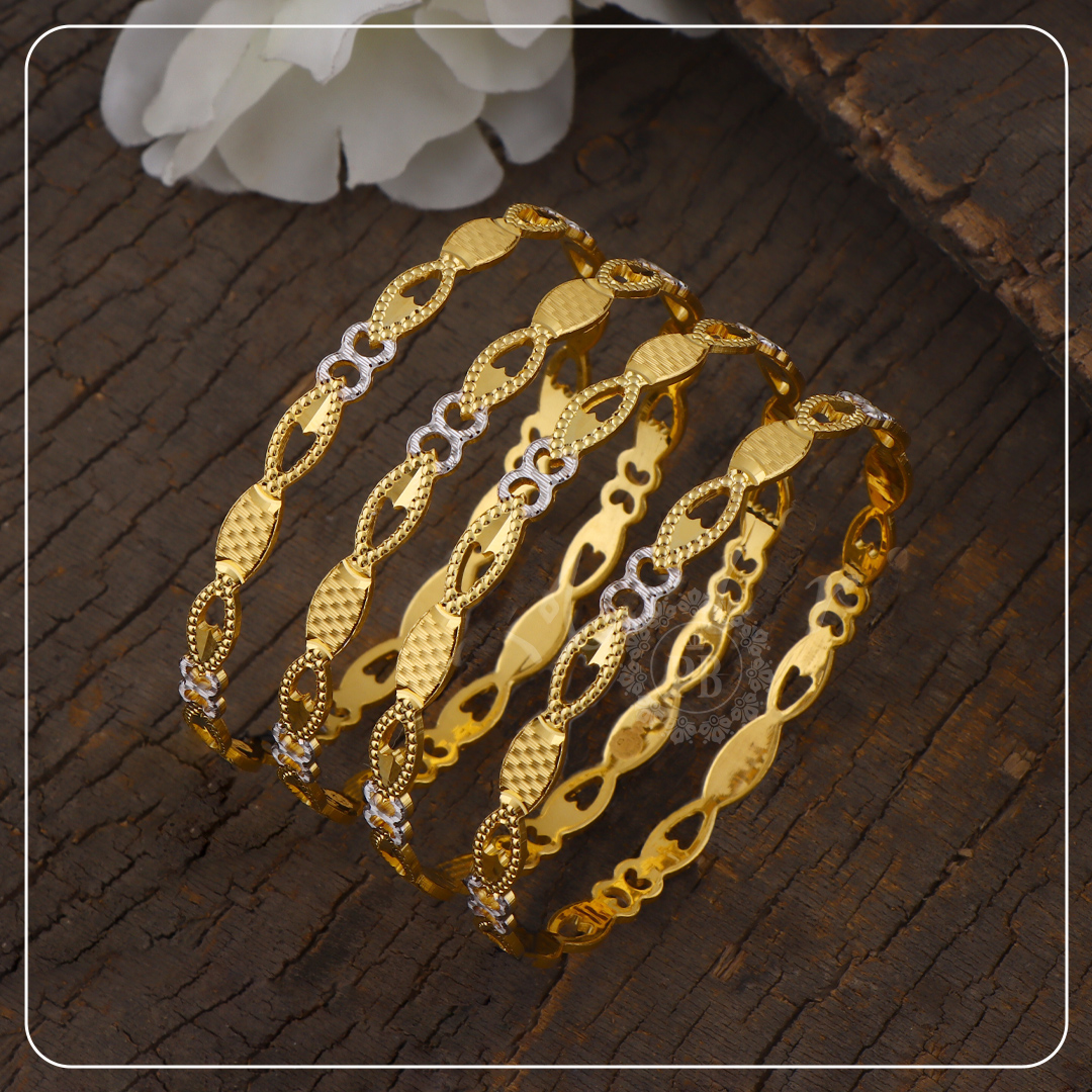 Nayana Artistic Gold Bangles