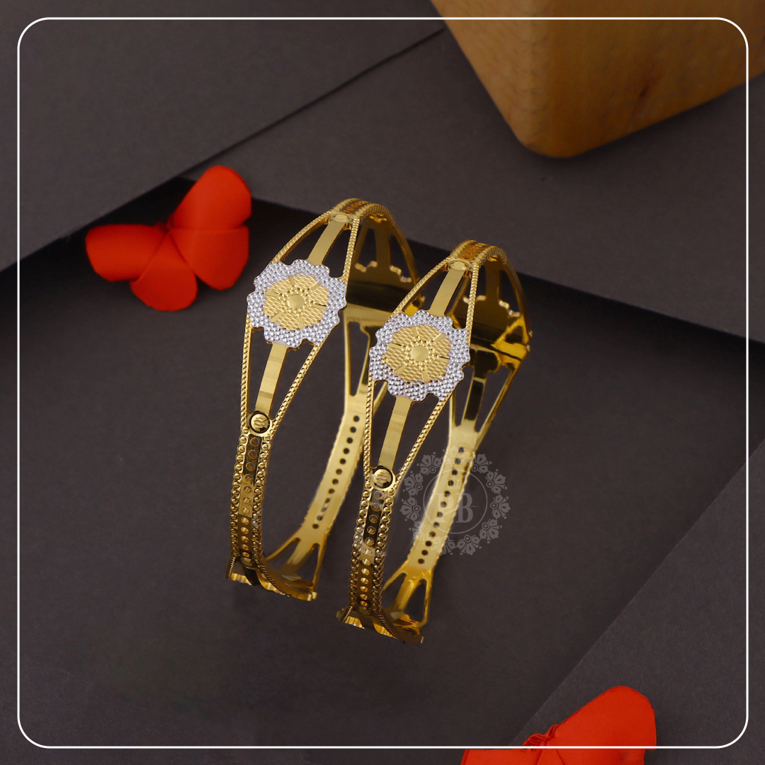 Sunflower Spark Gold Bangles