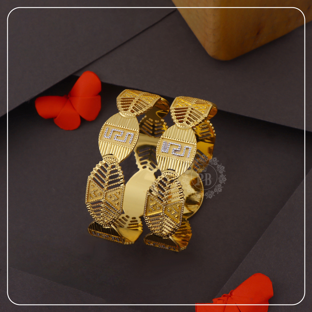 Royal Emblem Gold Bangles