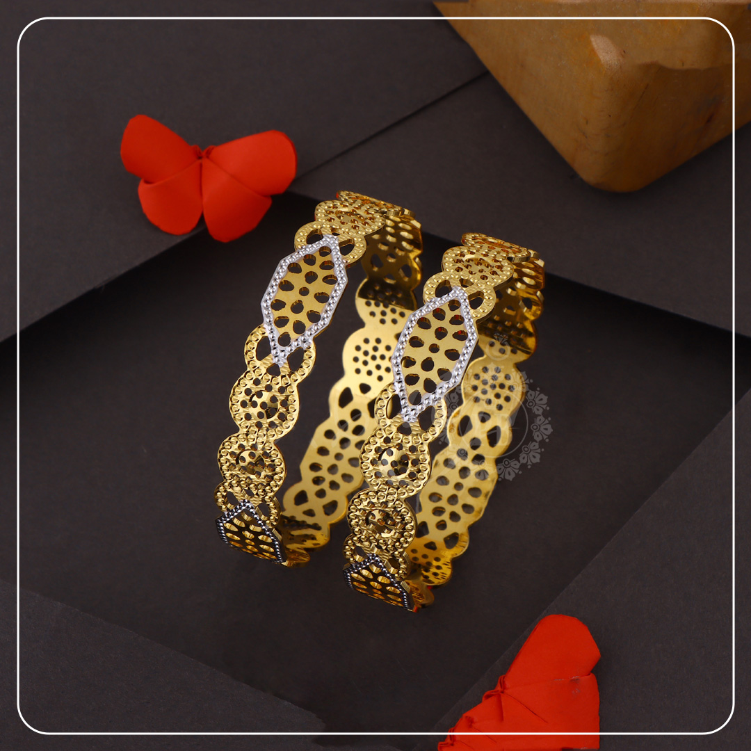 Golden Lattice Link Bangles