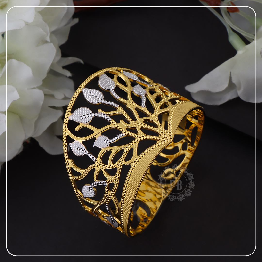 Golden Vineleaf Cuff Bangle