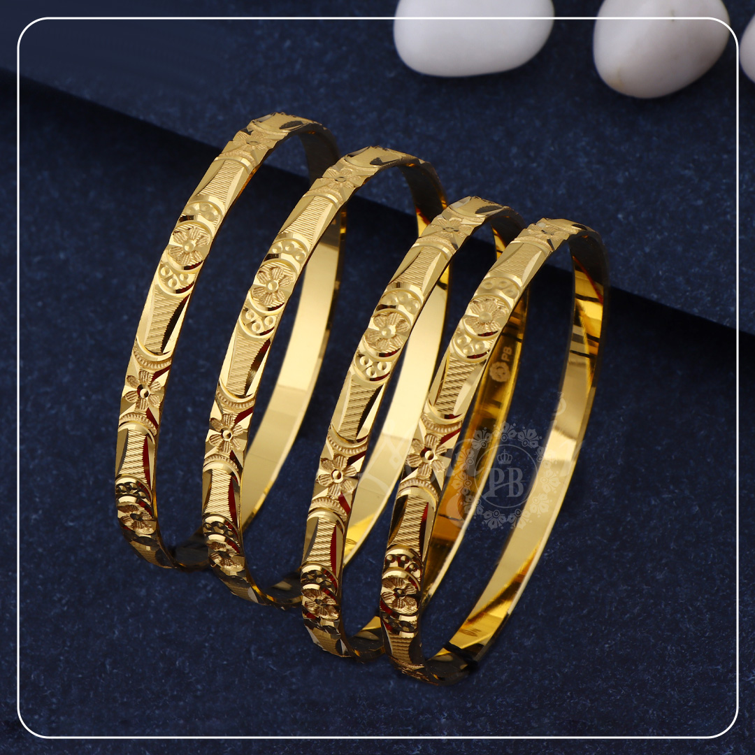 Golden Blossom Bangles