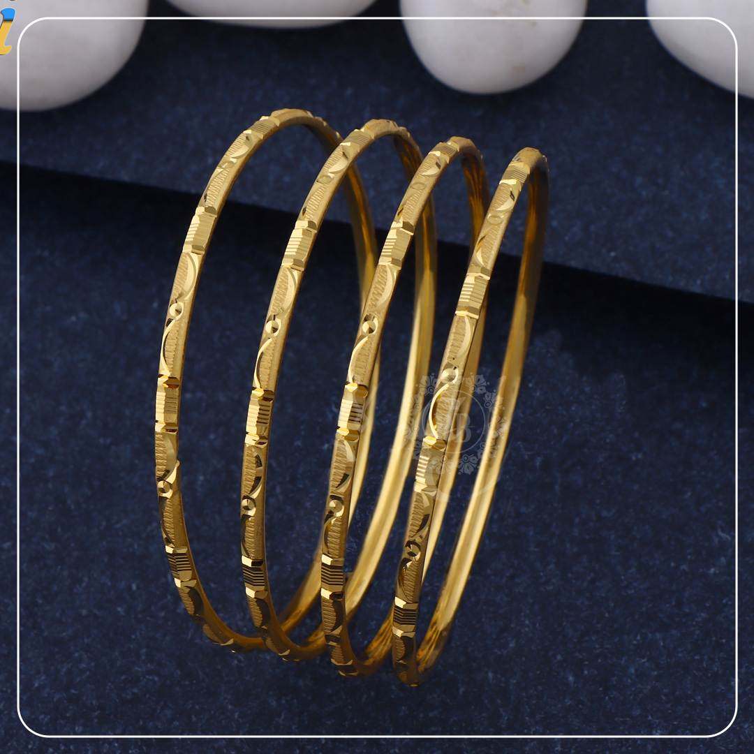 Meher Textured Gold Bangles