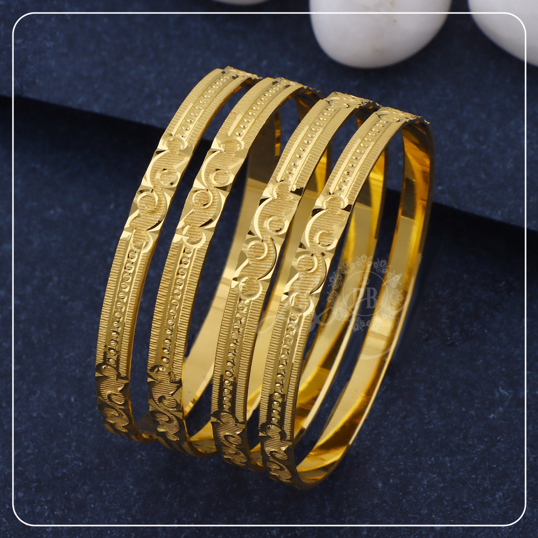  Plain Gold Bangles