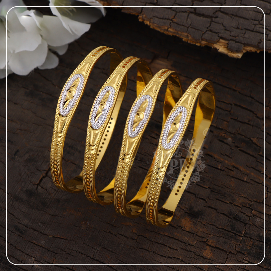 DuskGleam Floral Bangles